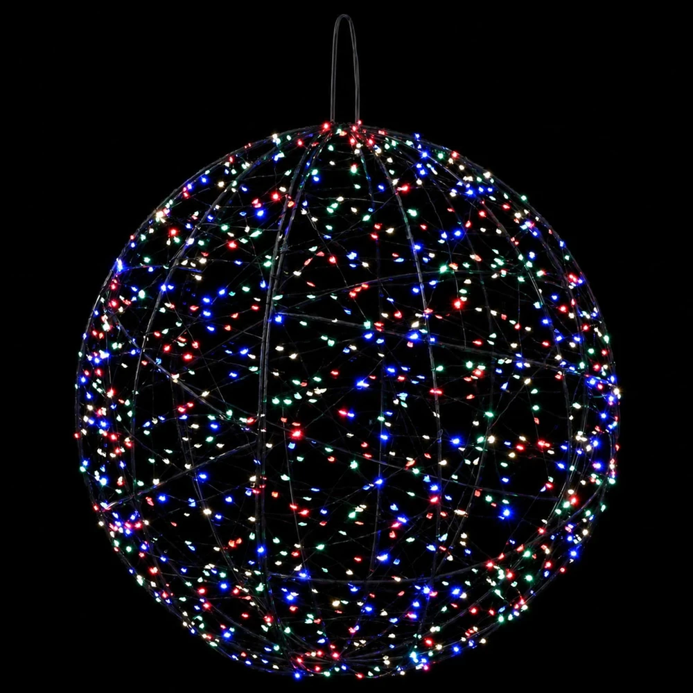 Kalėdų finialo šviesa 950 LED Įvairių spalvų