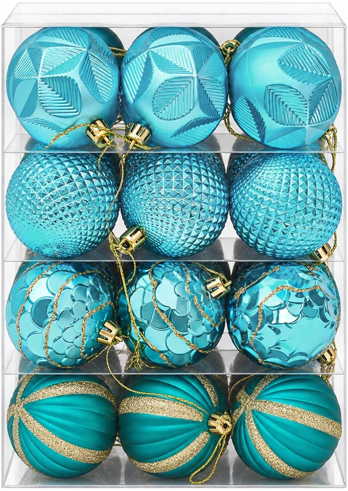 Kalėdų kamuoliukų rinkinys 36 vnt. Žalia 6 cm Polystirenas