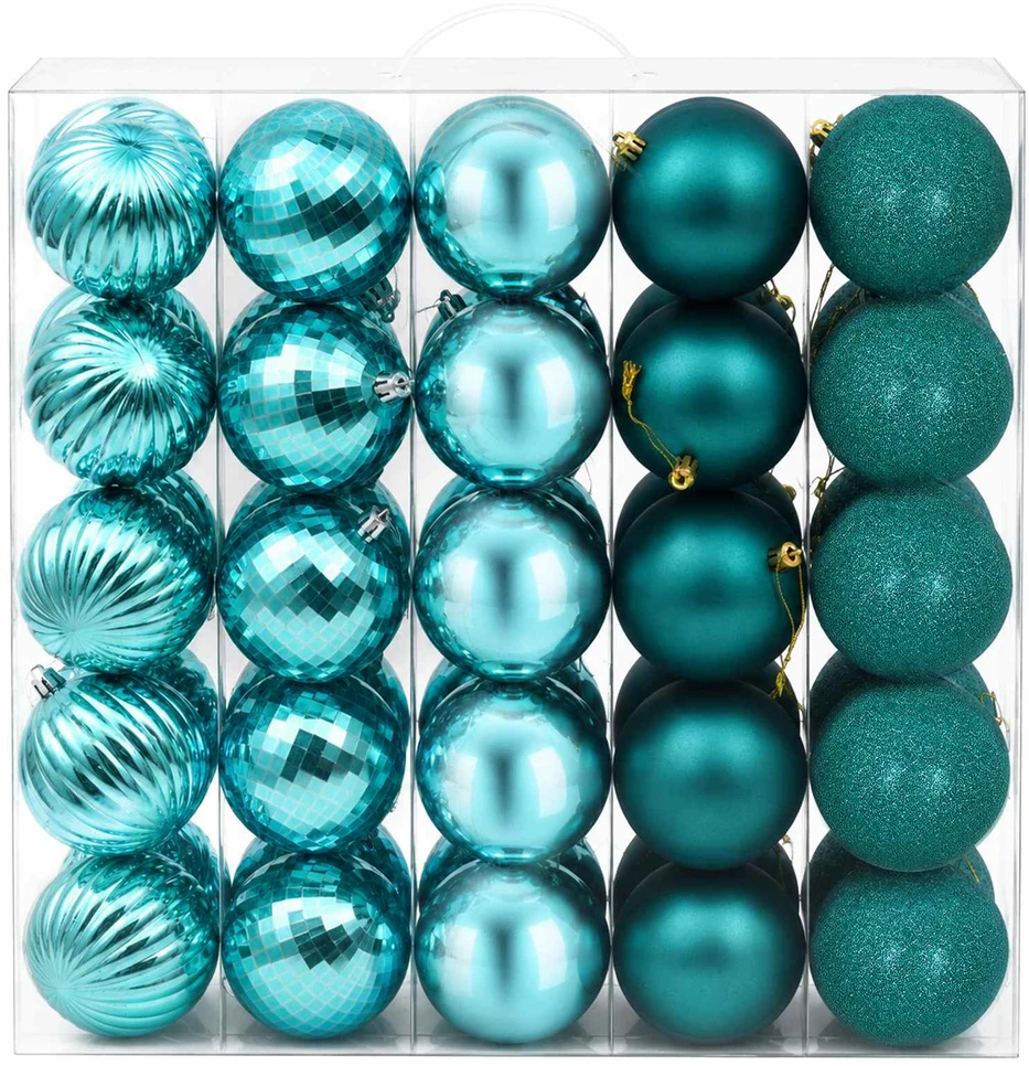 Kalėdų kamuoliukų rinkinys 50 vnt. Žalia 8 cm Polystirenas