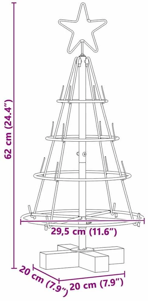 Kalėdų Kūgio Medis s stovu Juoda 60 cm Plienas