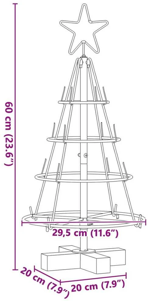 Kalėdų Kūgio Medis s stovu Juoda 60 cm Plienas