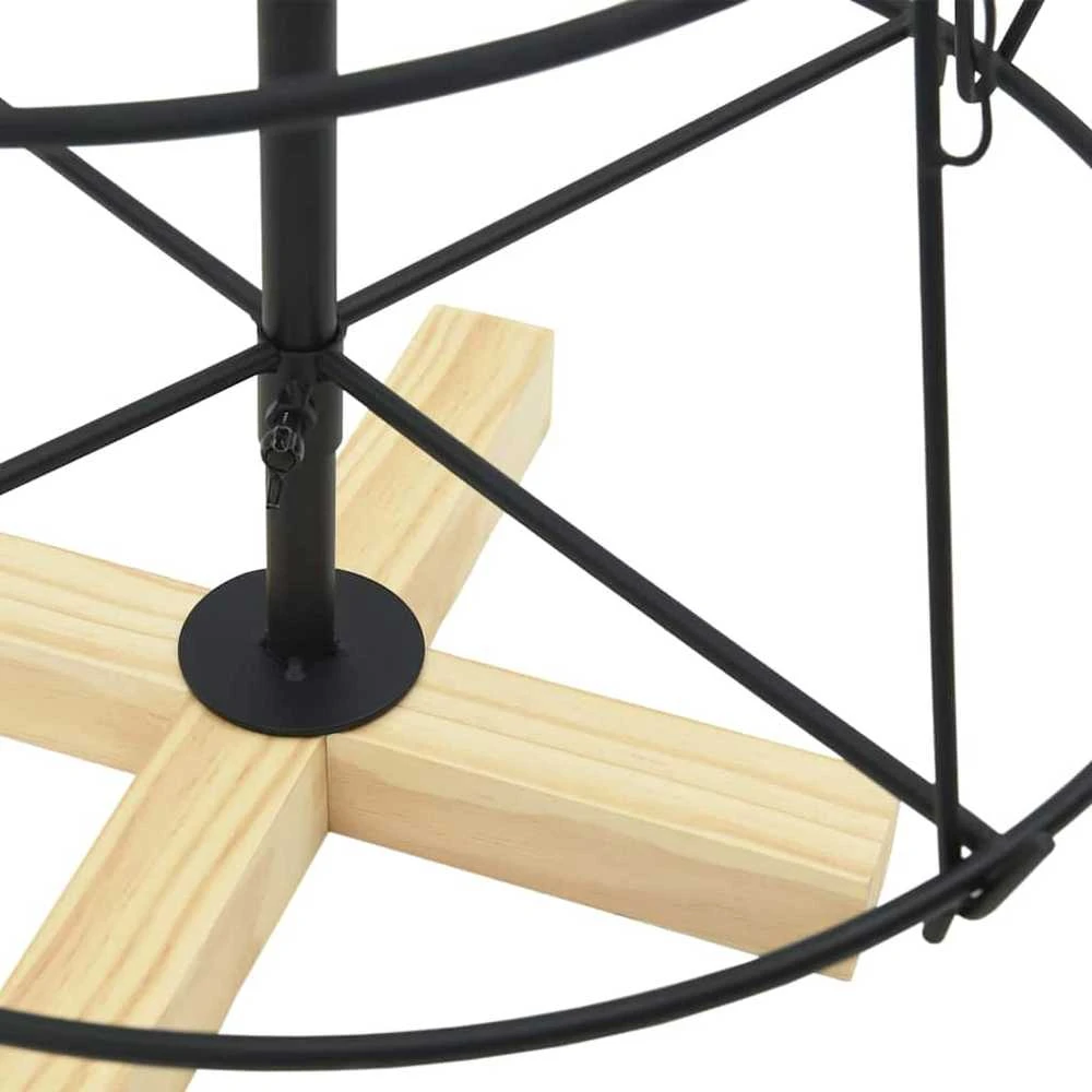 Kalėdų Kūgio Medis s stovu Juoda 90 cm Plienas