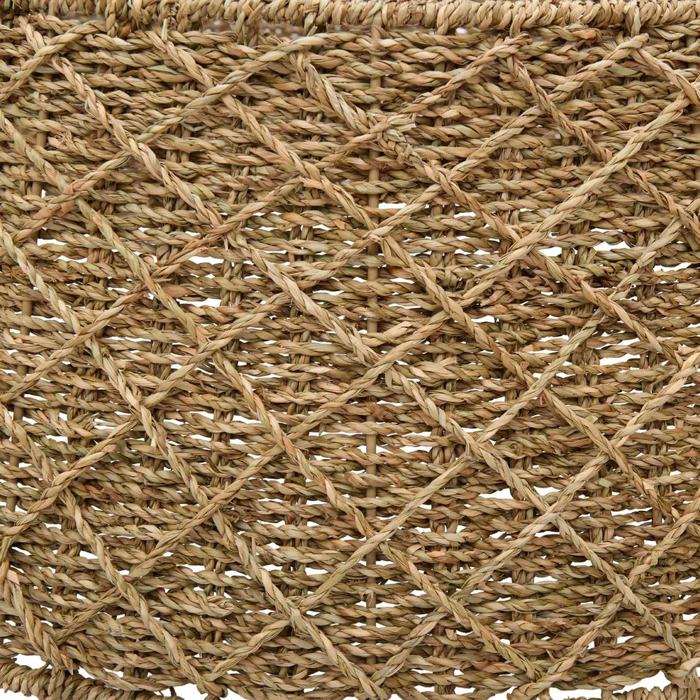 Kalėdų Medžio Apykaklė Apvali Natūrali Ø 105 x 28 cm Jūrų žolė