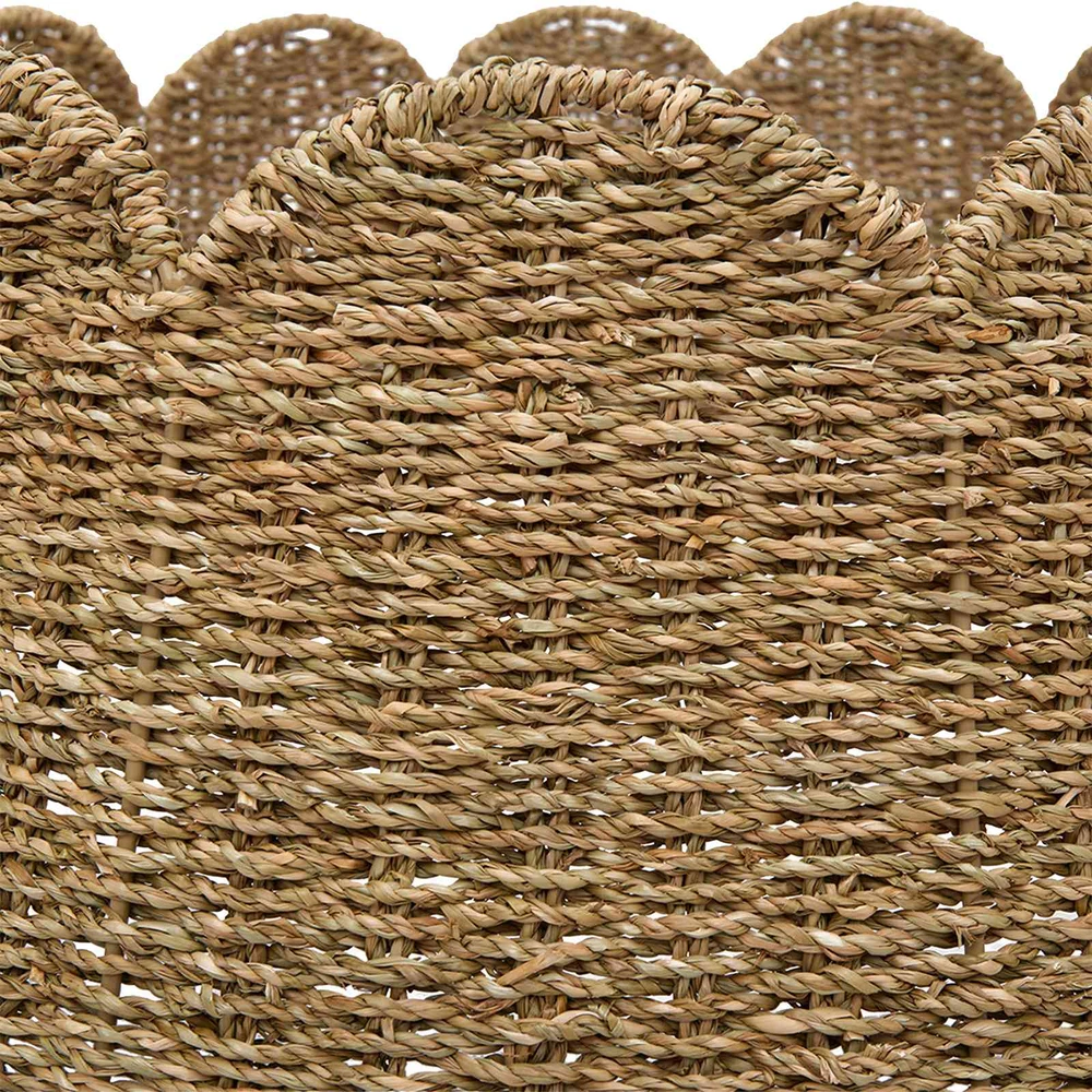 Kalėdų Medžio Apykaklė Apvali Natūrali Ø 90 x 28 cm Jūrų žolė
