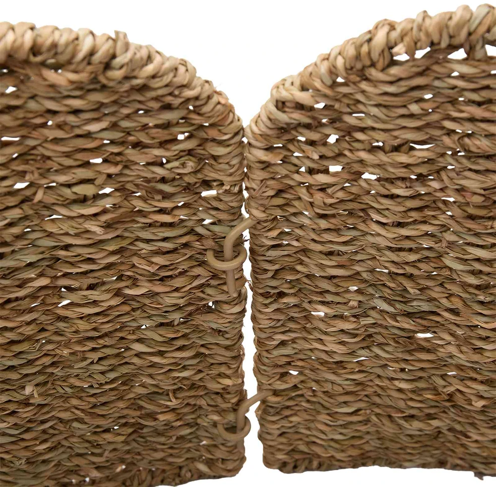 Kalėdų Medžio Apykaklė Apvali Natūrali Ø 75 x 25 cm Jūrų žolė