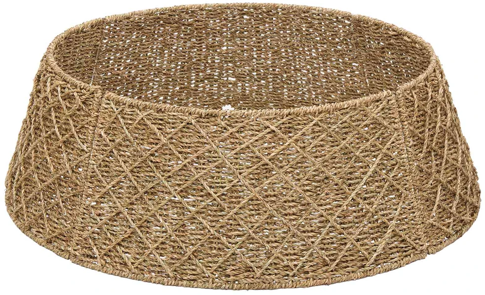 Kalėdų Medžio Apykaklė Apvali Natūrali Ø 105 x 28 cm Jūrų žolė