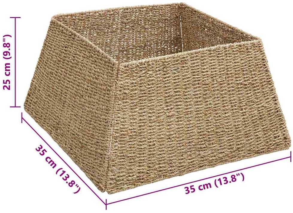Kalėdų Medžio Apykaklė Ruda 50 x 50 x 25 cm Jūrų žolė