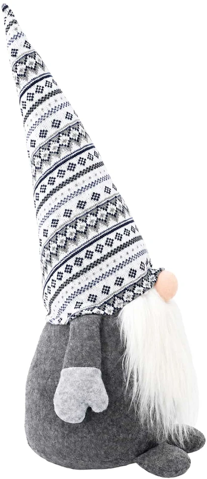 Kalėdų nykštukas Pilka 60 cm Poliesteris