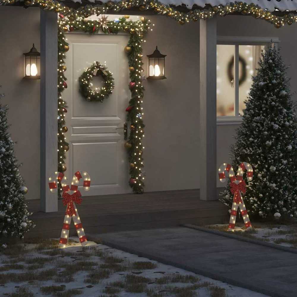 Kalėdų puošmena Candy Cane 50 LED šiltai balta