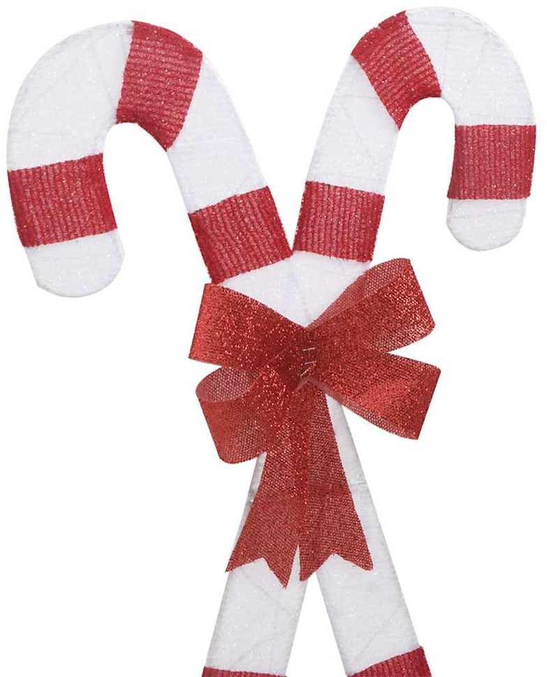 Kalėdų puošmena Candy Cane 50 LED šiltai balta