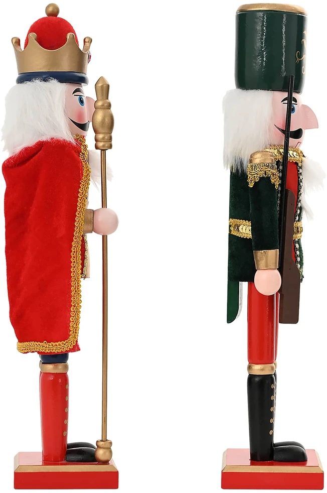 Kalėdų riešutų laužytojas TURKU 2 vnt. Raudona ir Juoda 38 cm