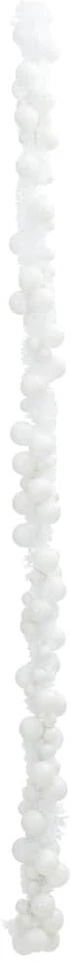 Kalėdų rutulių girlianda LED Balta 186 cm Polystirenas