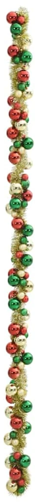 Kalėdų rutulių girlianda LED Įvairiaspalvis 186 cm Polystirenas