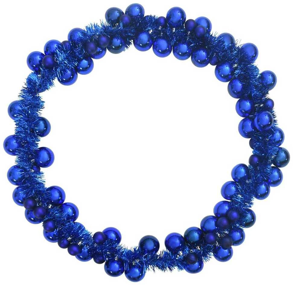 Kalėdų rutulių girlianda LED Mėlyna 186 cm Polystirenas