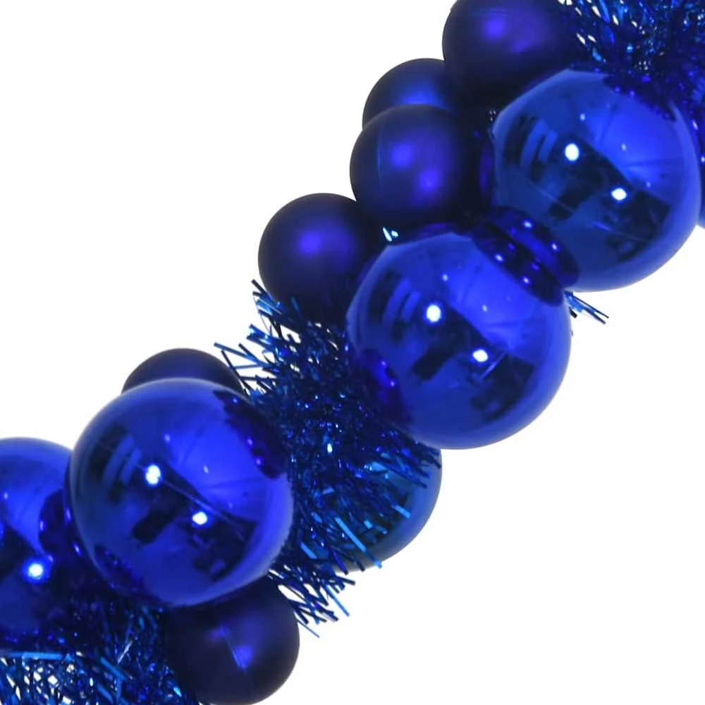 Kalėdų rutulių girlianda LED Mėlyna 186 cm Polystirenas