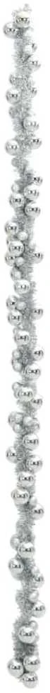 Kalėdų rutulių girlianda LED Sidabro 186 cm Polystirenas