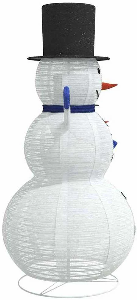 Kalėdų Snieguolių Šeima 3 vnt. Šilta balta 55 x 122 cm Audinys