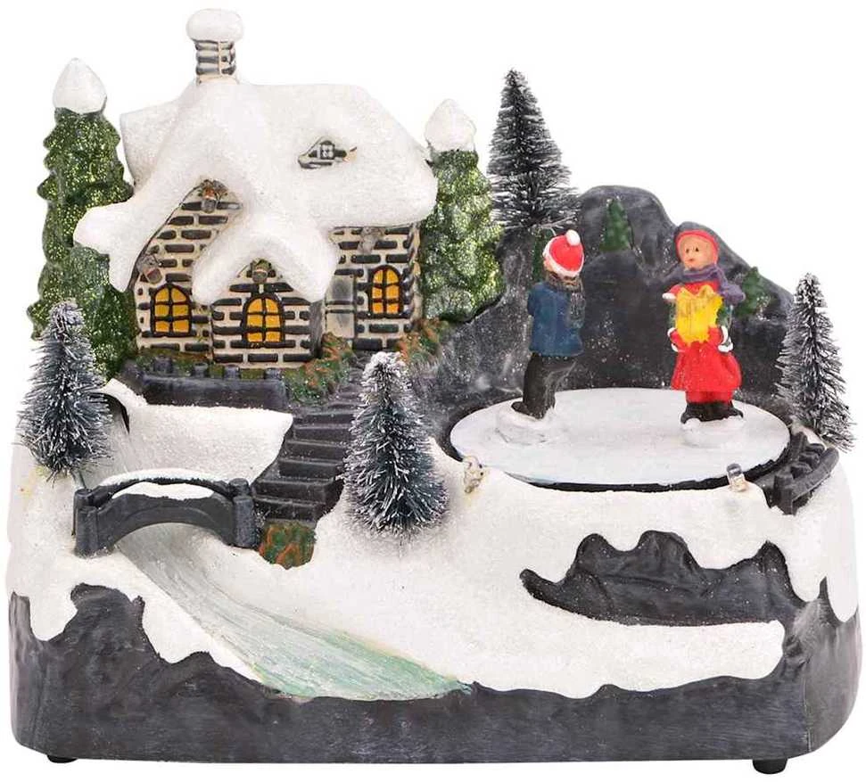 Mini Kalėdų kaimelis 16 x 11,5 x 13 cm Plastmasė Įvairiaspalvis