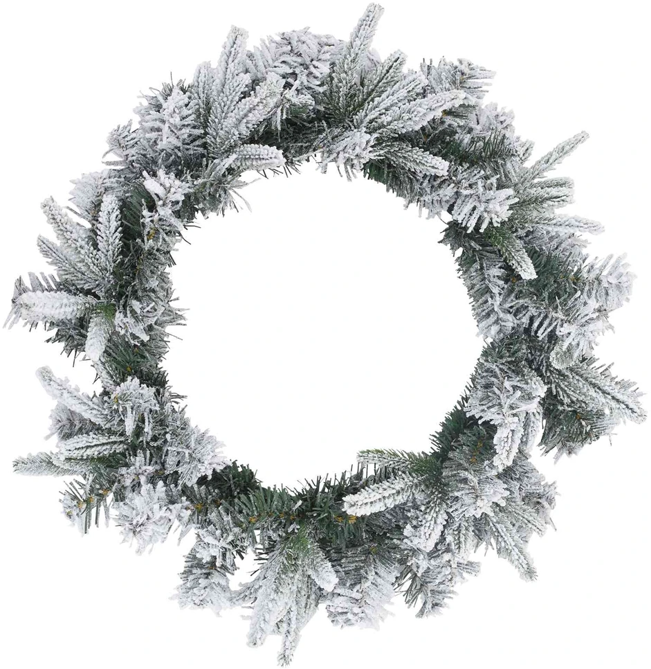 Kalėdų Vainikas Balta Skersmuo 50 cm PVC ir PE