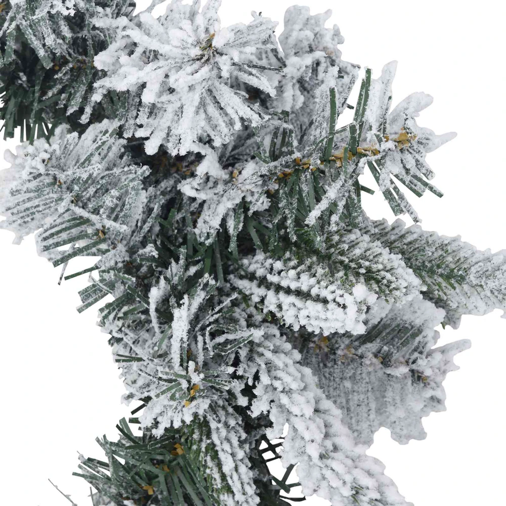 Kalėdų Vainikas Balta Skersmuo 50 cm PVC ir PE