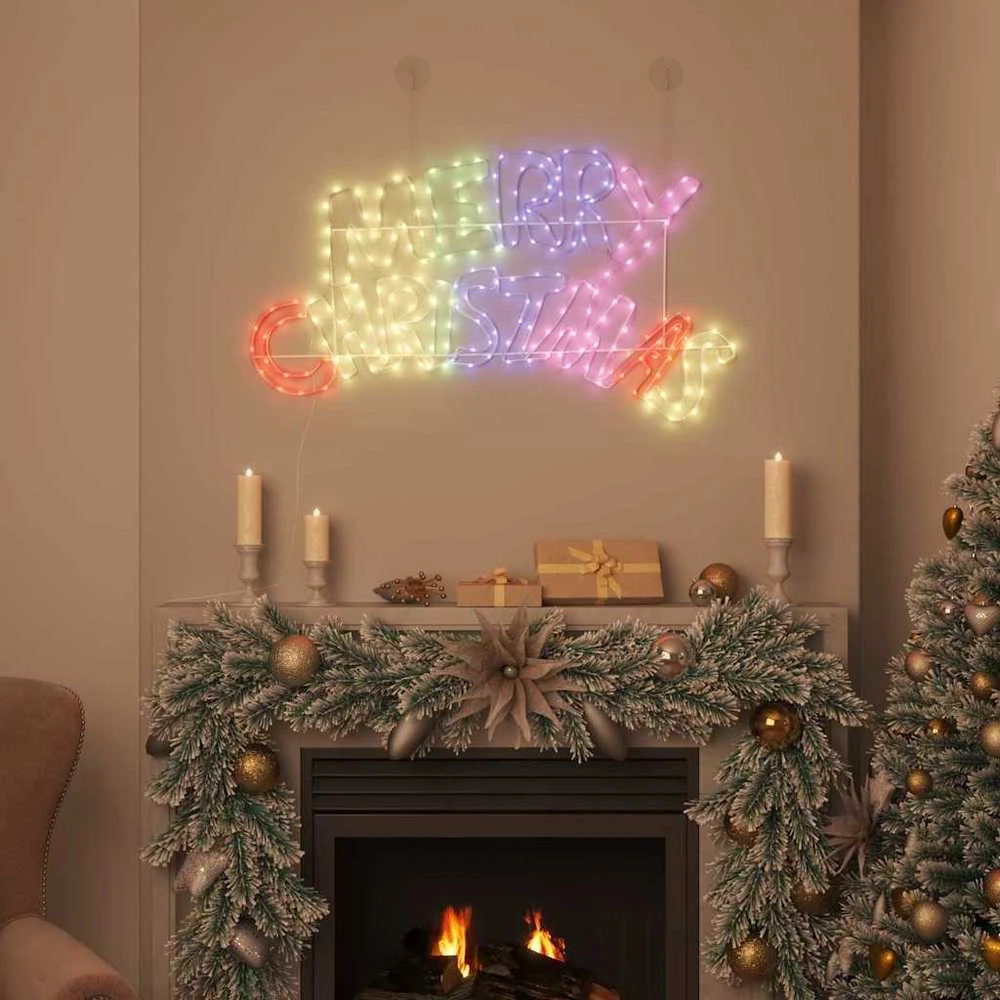 Kalėdų ženklas 240 LED Įvairiaspalvis 99,5 x 54 cm PVC