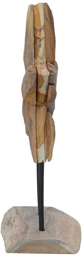 Kalėdų žvaigždė LED Ruda 31 x 15 x 46 cm Kieto teka medžio