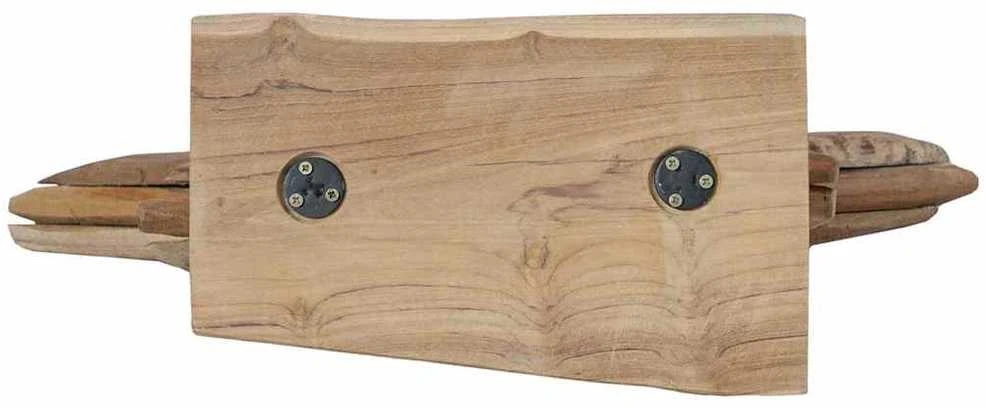 Kalėdų žvaigždė LED Ruda 59,5 x 18 x 74 cm Kieto teka medžio