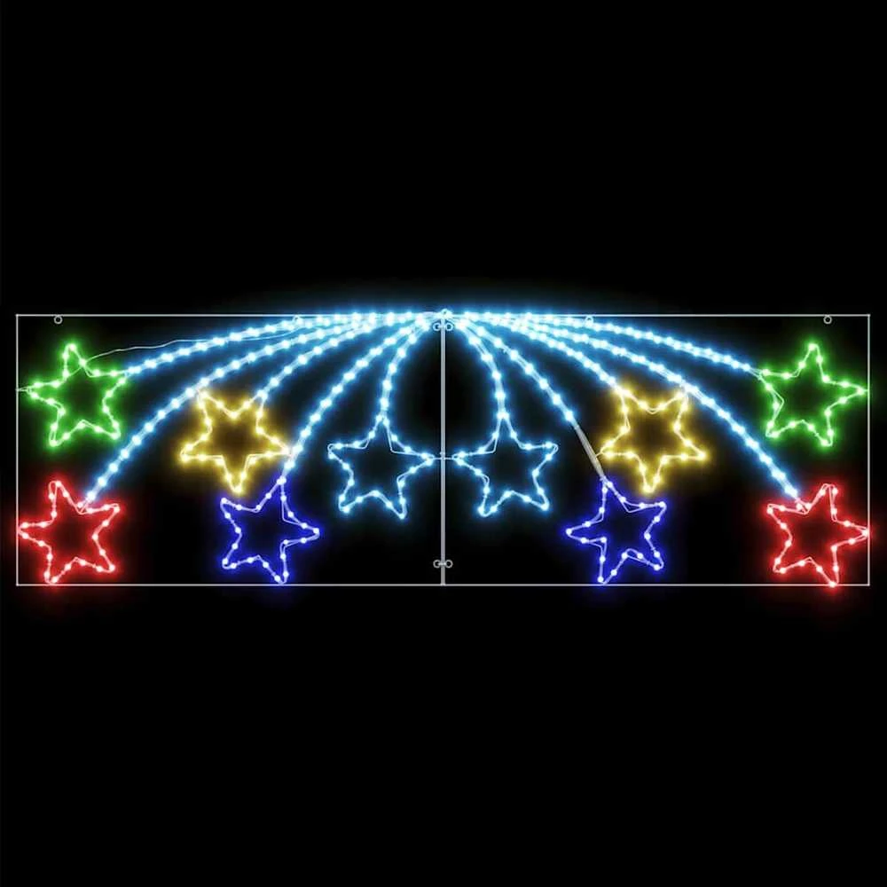 Kalėdų Žvaigždė 432 LED Įvairiaspalvis 182 x 58 cm PVC