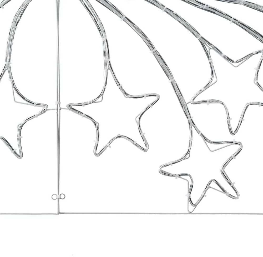 Kalėdų Žvaigždė 432 LED Įvairiaspalvis 182 x 58 cm PVC