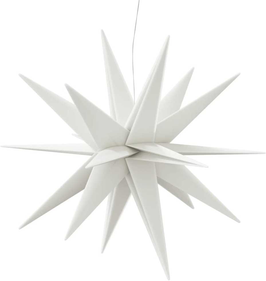 Kalėdų žvaigždė su LED, baltas, 100cm