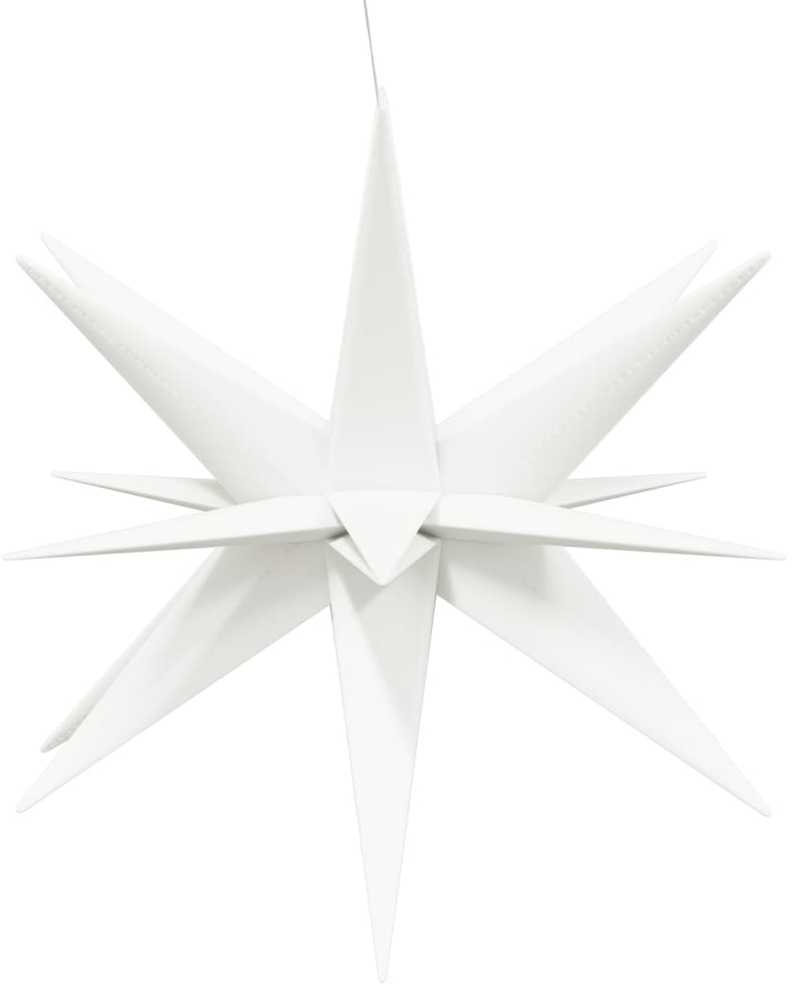 Kalėdų žvaigždė su LED, baltas, 100cm