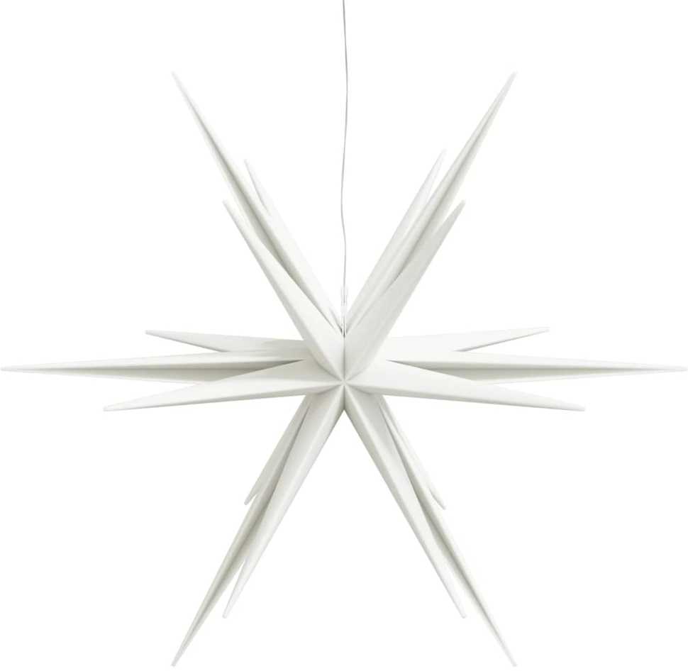 Kalėdų žvaigždė su LED, baltas, 100cm