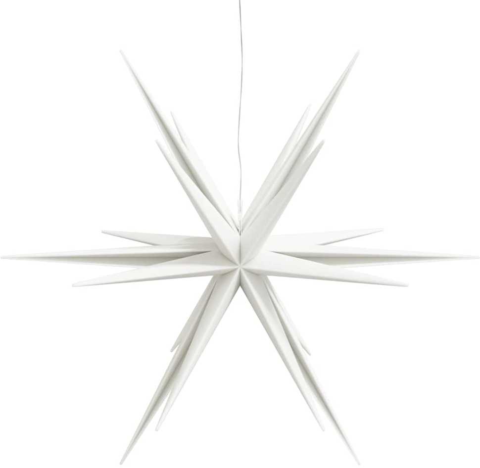 Kalėdų žvaigždė su LED, baltas, 100cm