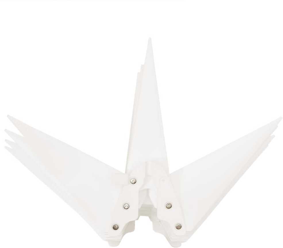 Kalėdų žvaigždė su LED, baltas, 100cm