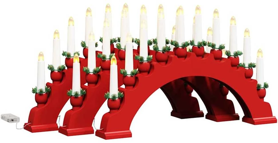 Kalėdų žvakių arkos su 10 LED žvakių 3 vnt. LED Šilta balta