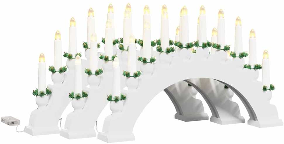 Kalėdų žvakių arkos su 10 LED žvakių 3 vnt. LED Šilta balta