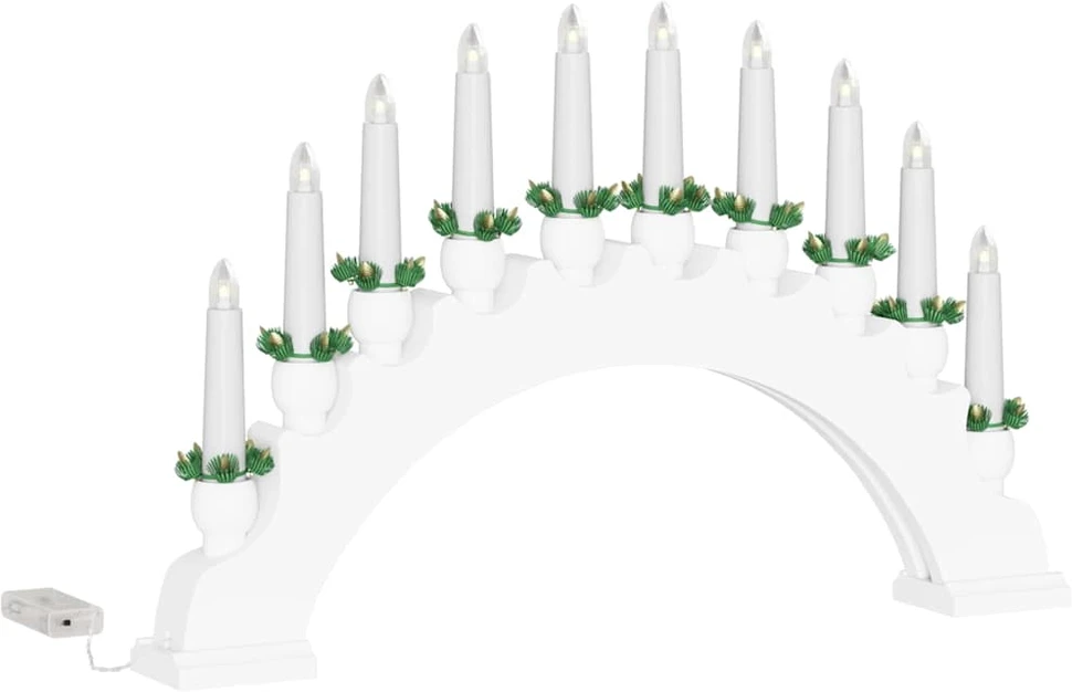 Kalėdų žvakių arkos su 10 LED žvakių 3 vnt. LED Šilta balta