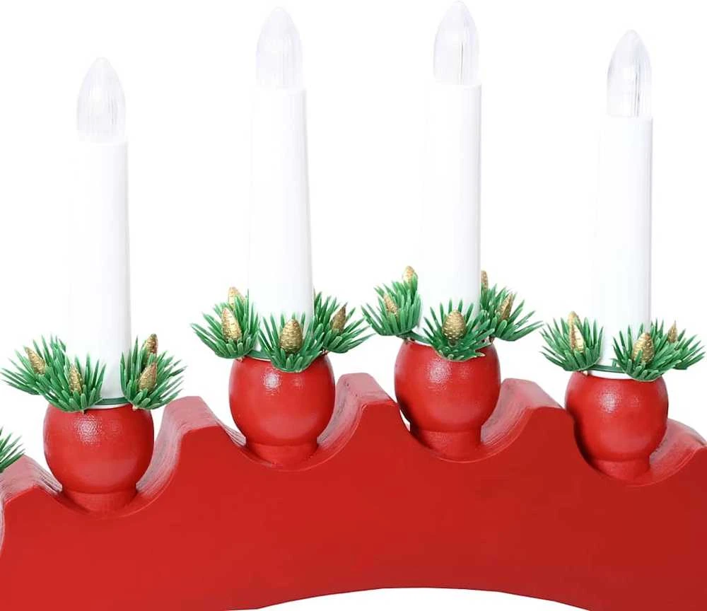 Kalėdų žvakių arkos su 10 LED žvakių 3 vnt. LED Šilta balta