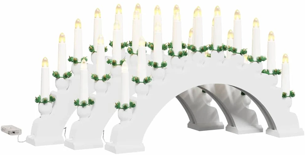 Kalėdų žvakių arkos su 10 LED žvakių 3 vnt. LED Šilta balta