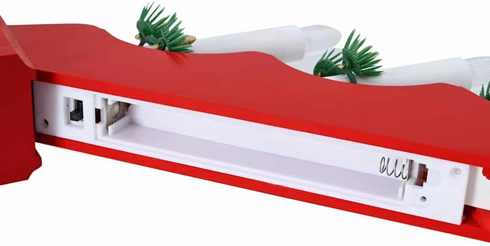 Kalėdų žvakių tiltas 3 vnt. 7 LED Šilta balta 39.5 x 5 x 29 cm