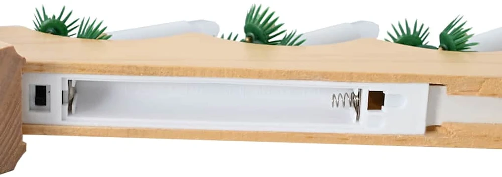 Kalėdų žvakių tiltas 3 vnt. 7 LED Šilta balta 39.5 x 5 x 29 cm