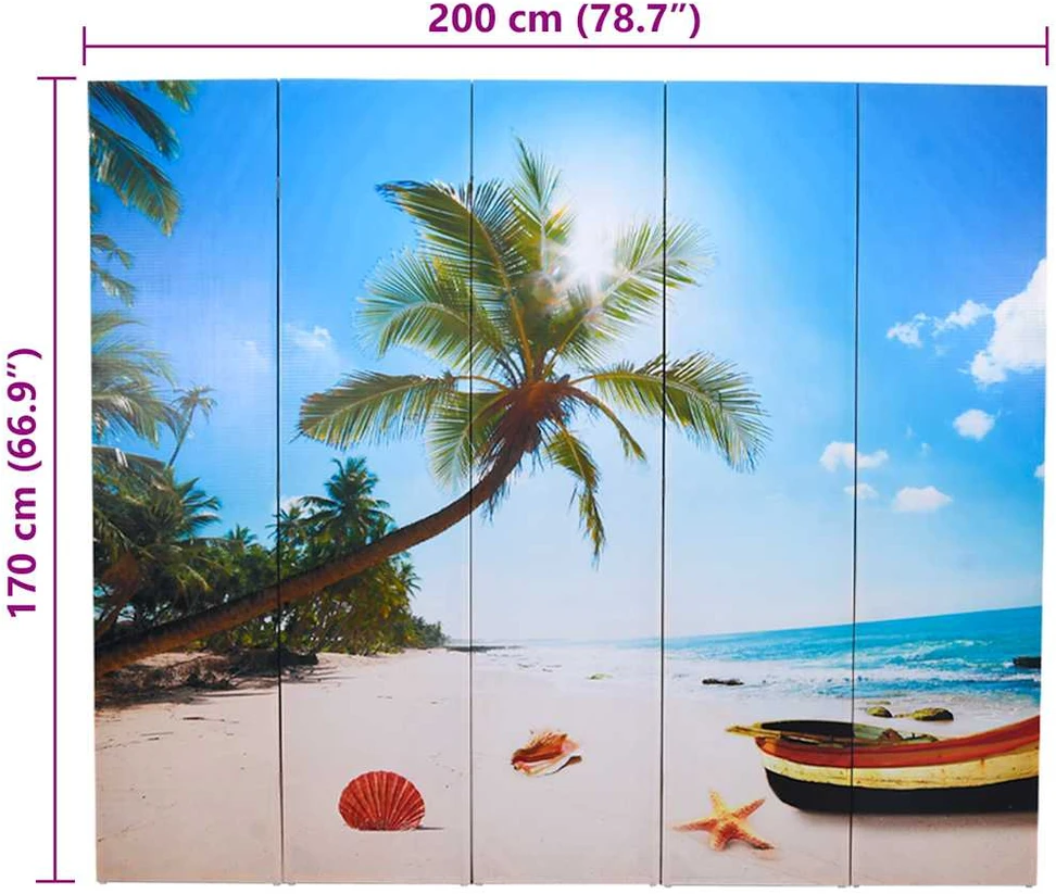 Kamb. pertvara, sulankst., 200x170 cm, paplūdimio paveikslėlis