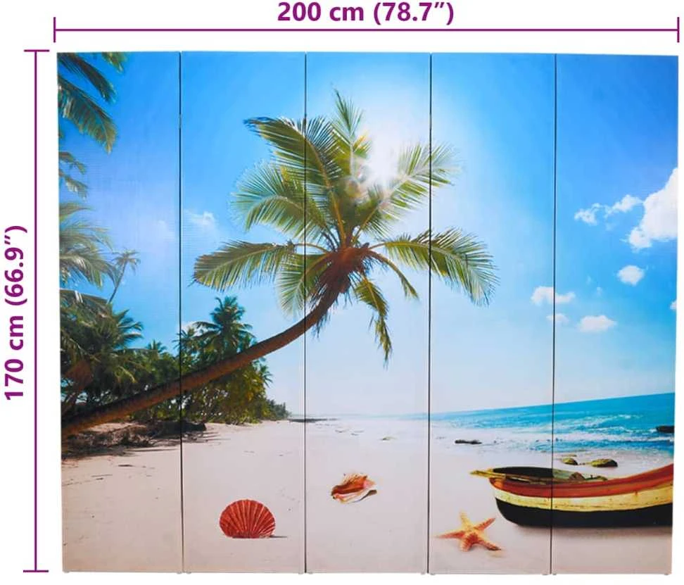 Kamb. pertvara, sulankst., 200x170 cm, paplūdimio paveikslėlis