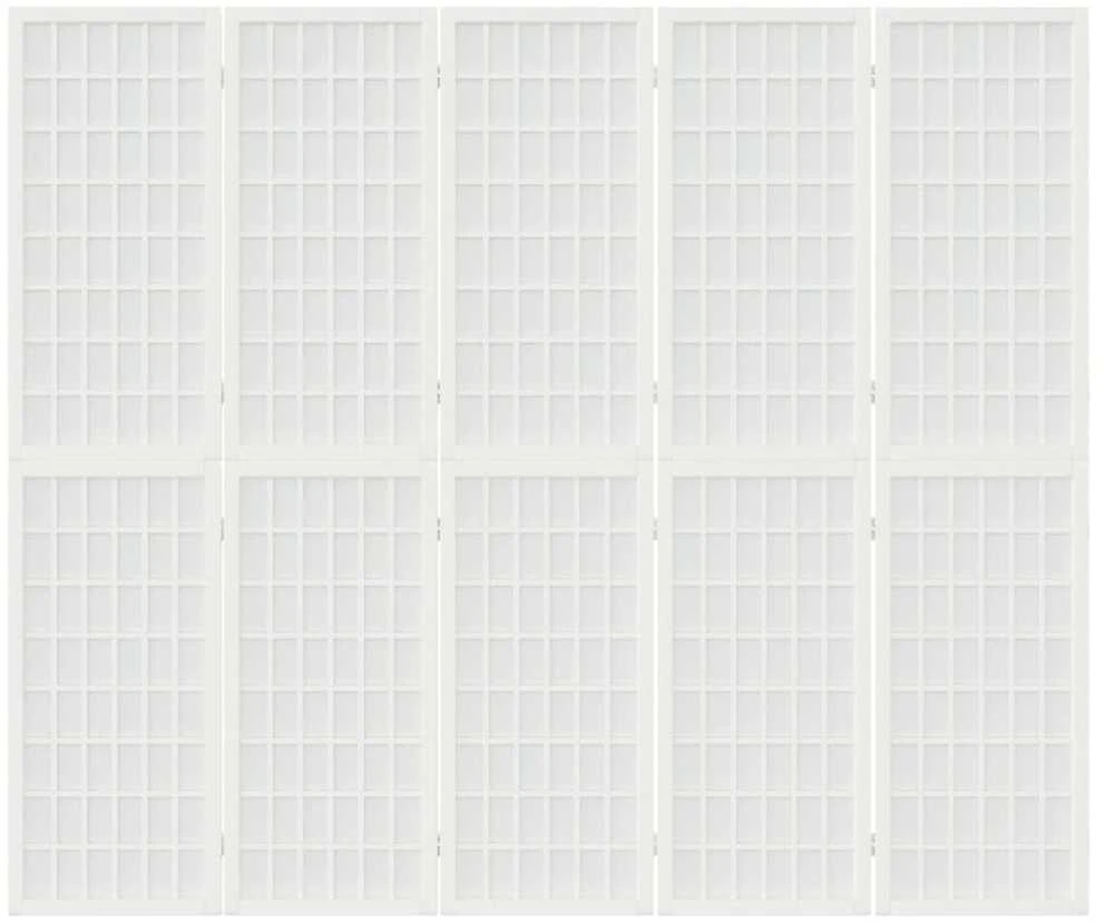Kamb. pertvara, sulankst., 5 plokšt., japon., 200x170cm, balta
