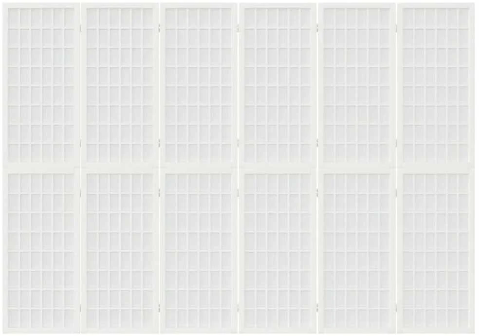 Kamb. pertvara, sulankst., 6 plokšt., japon., 240x170cm, balta