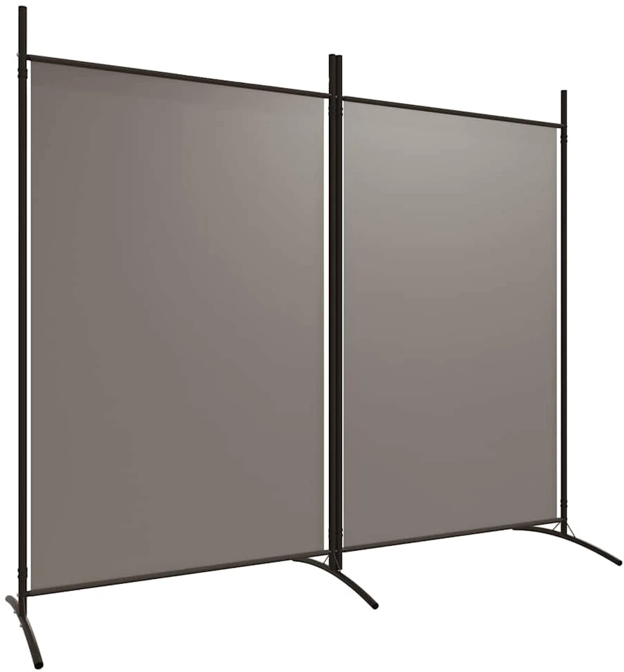 Kambario pertvara, 2 dalių, antracito, 175x180cm, audinys