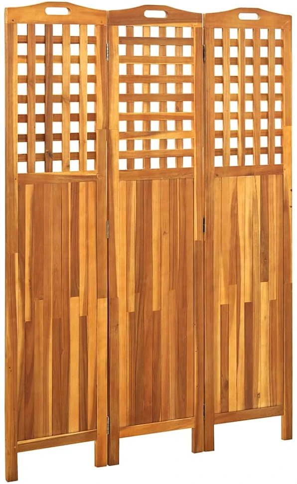 Kambario pertvara, 3 dalių, 121x2x170cm, akacijos masyvas