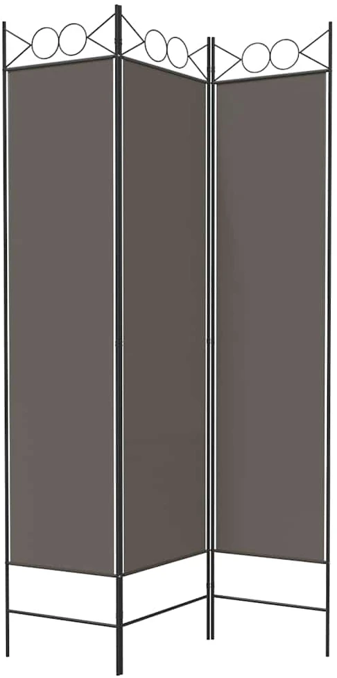 Kambario pertvara, 3 dalių, antracito, 120x200cm, audinys