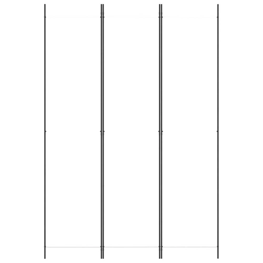 Kambario pertvara, 3 dalių, baltos spalvos, 150x220cm, audinys