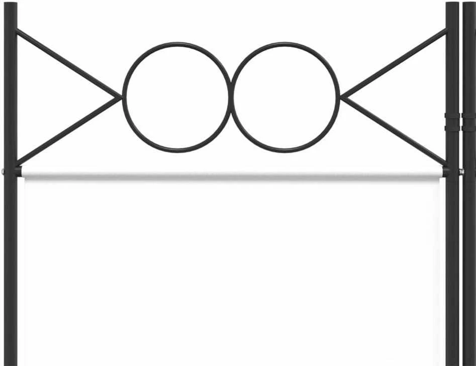 Kambario pertvara, 3 dalių, baltos spalvos, 120x220cm, audinys